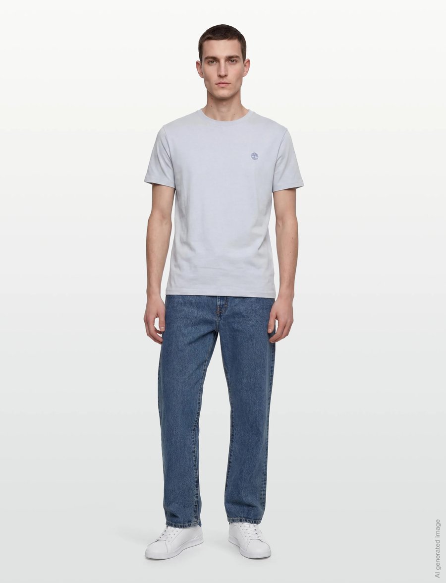 Timberland - DUNSTAN RIVER Short Sleeve Tee GRAY DAWN - kurzärmelig - light blue - 0