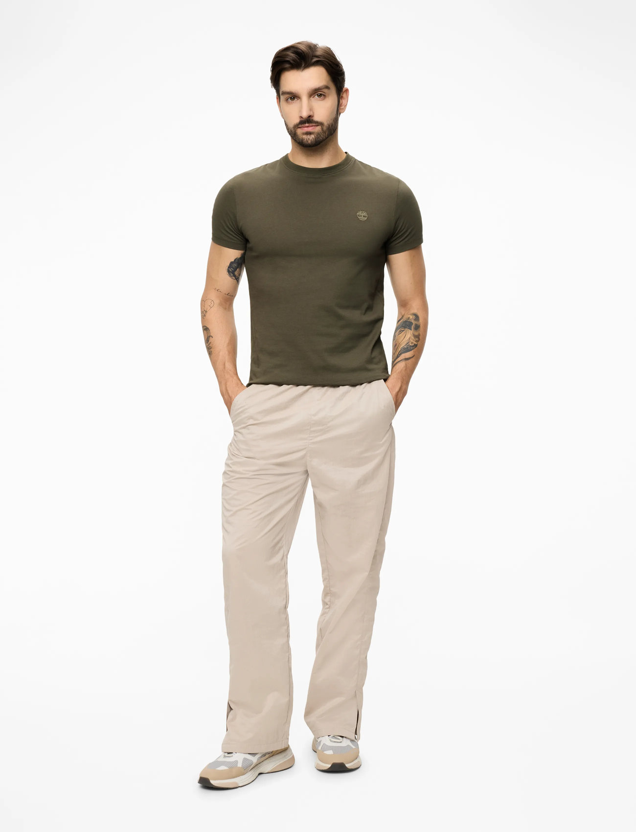 Timberland - Short Sleeve Tee - kortärmade t-shirts - lf grn-csl erth - 2