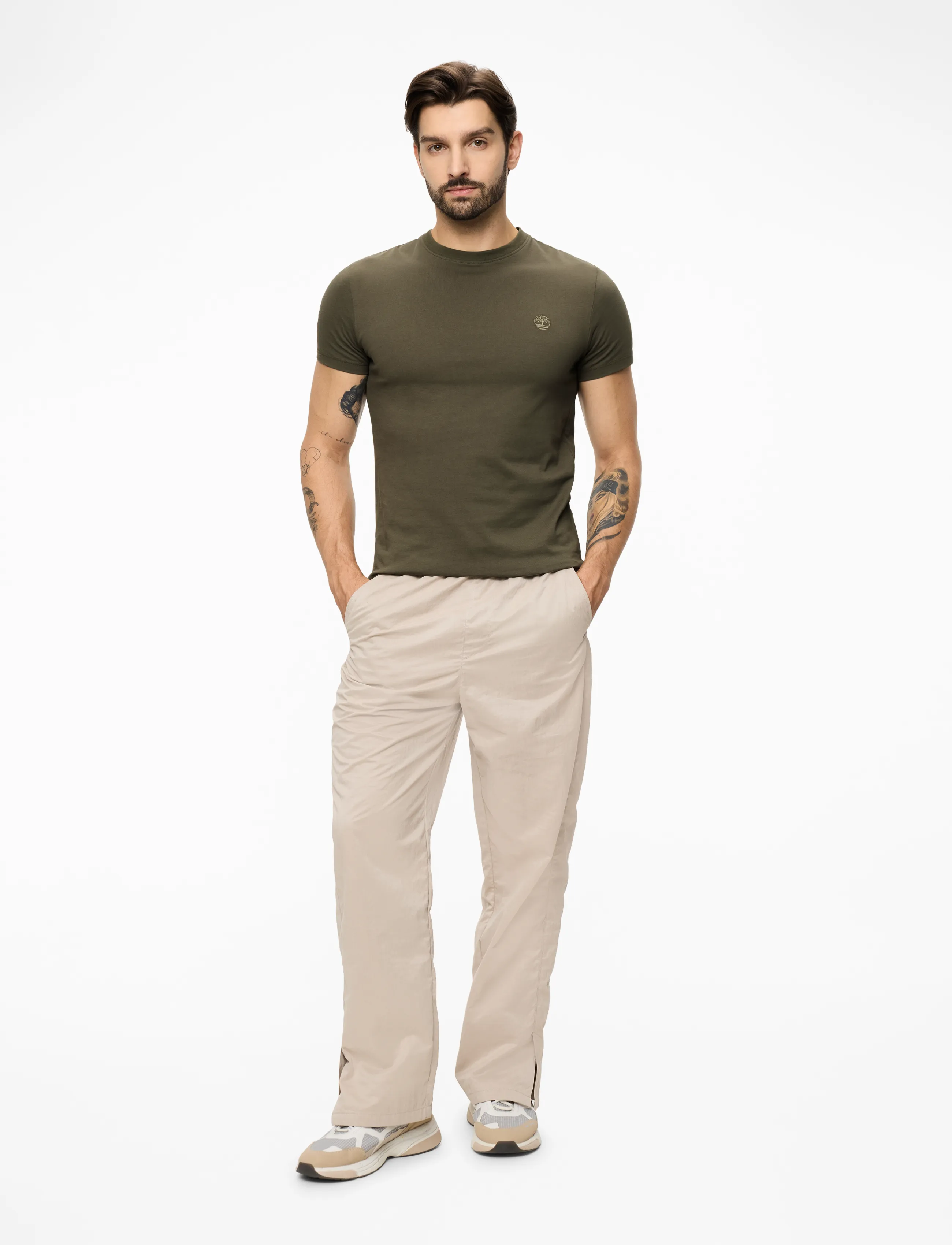 Timberland - Short Sleeve Tee - kortærmede t-shirts - lf grn-csl erth - 2