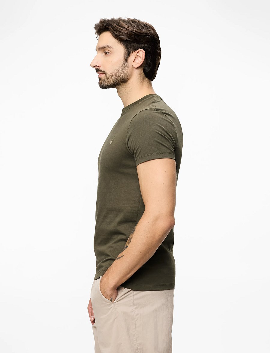 Timberland - Short Sleeve Tee - kortærmede t-shirts - lf grn-csl erth - 3