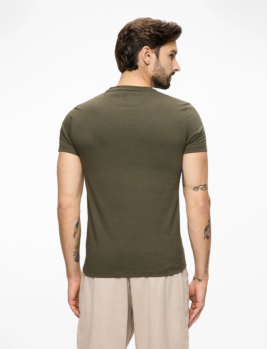 Timberland - Short Sleeve Tee - kortærmede t-shirts - lf grn-csl erth - 4
