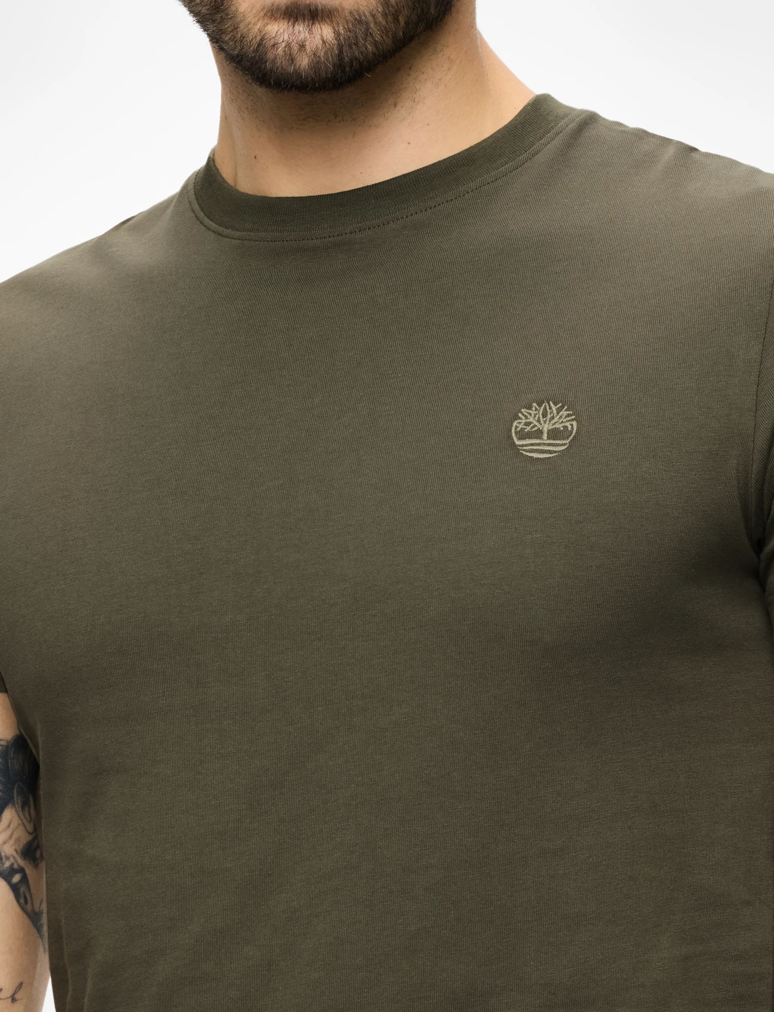 Timberland - Short Sleeve Tee - kortærmede t-shirts - lf grn-csl erth - 5