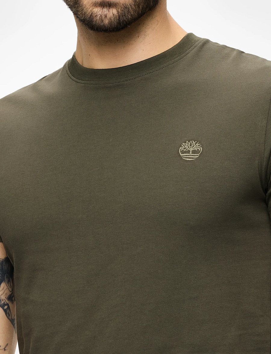 Timberland - Short Sleeve Tee - kortærmede t-shirts - lf grn-csl erth - 5