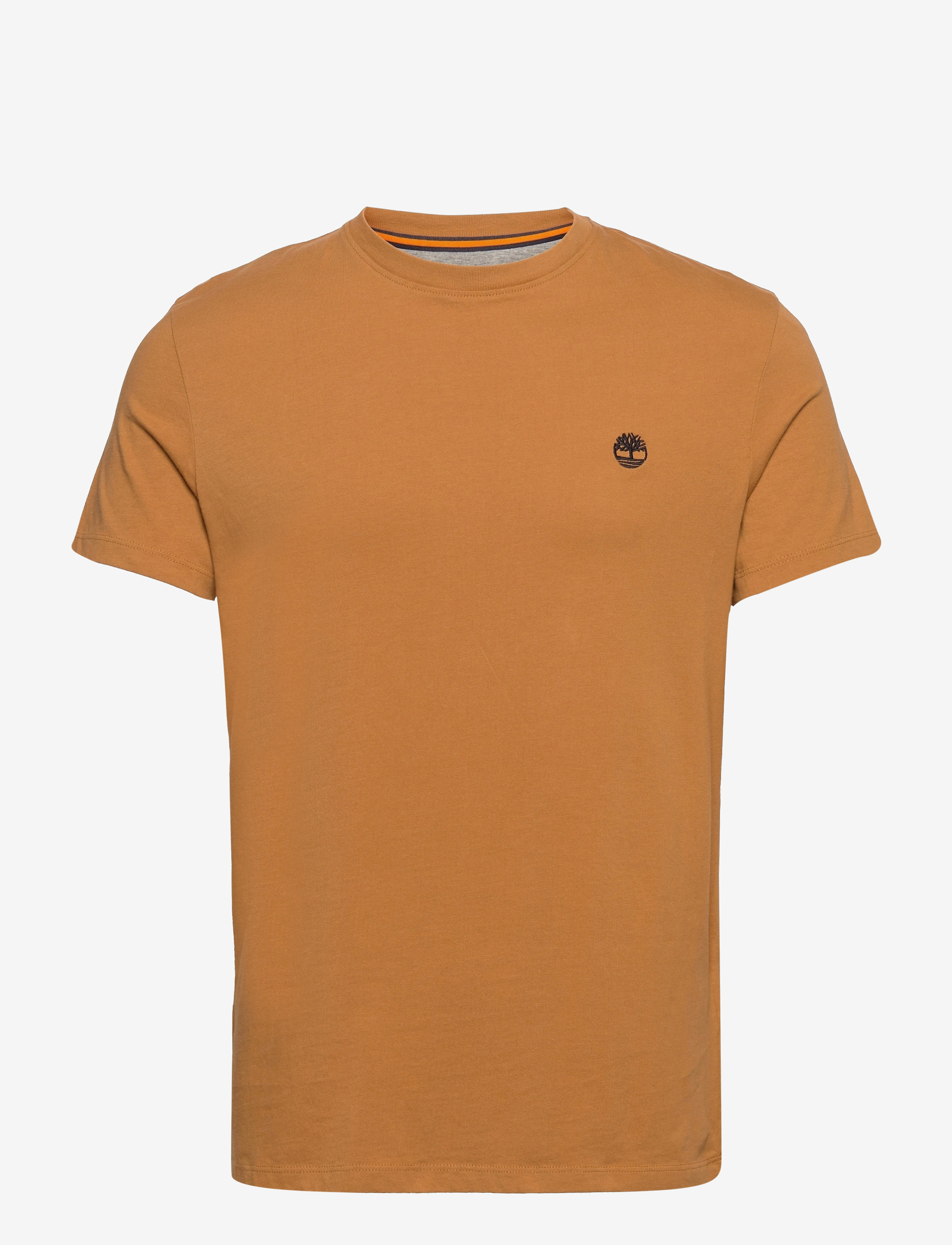 Timberland DUNSTAN RIVER Short Sleeve Tee WHEAT BOOT - Tøj - MEDIUM BROWN / orange