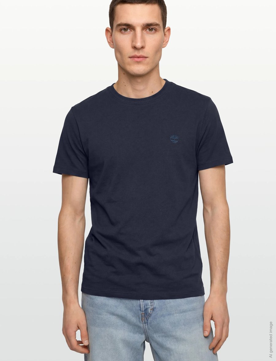 Timberland - Short Sleeve Tee - kortærmede t-shirts - dark blue - 3