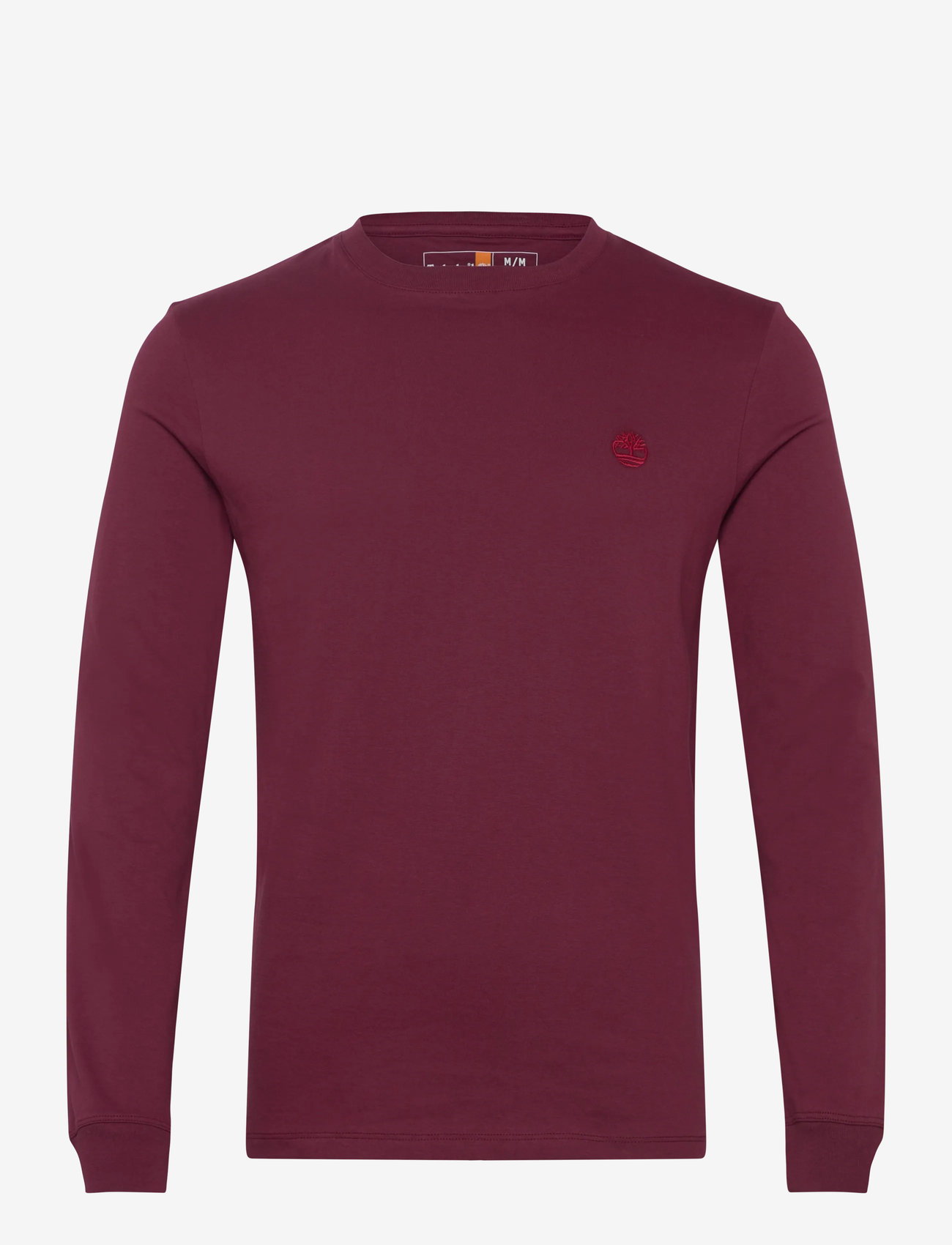 Timberland - Long Sleeve Tee - långärmade t-shirts - burgundy - 0
