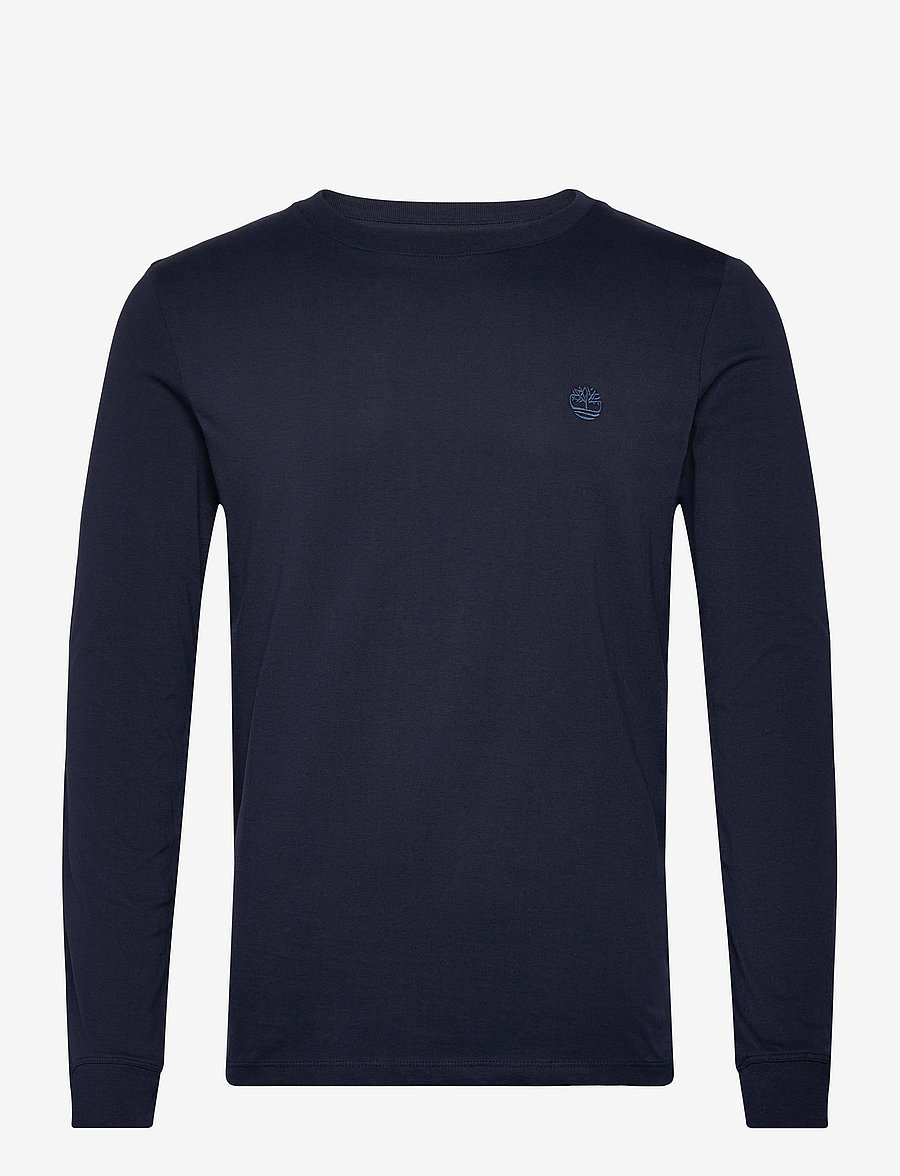Timberland - Long Sleeve Tee - langärmelige t-shirts - dk sph/dk denim - 0