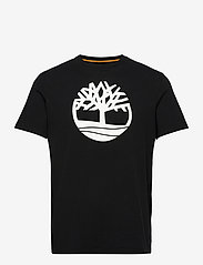 Timberland - KBEC RIVER TREE TEE - short-sleeved t-shirts - black - 0