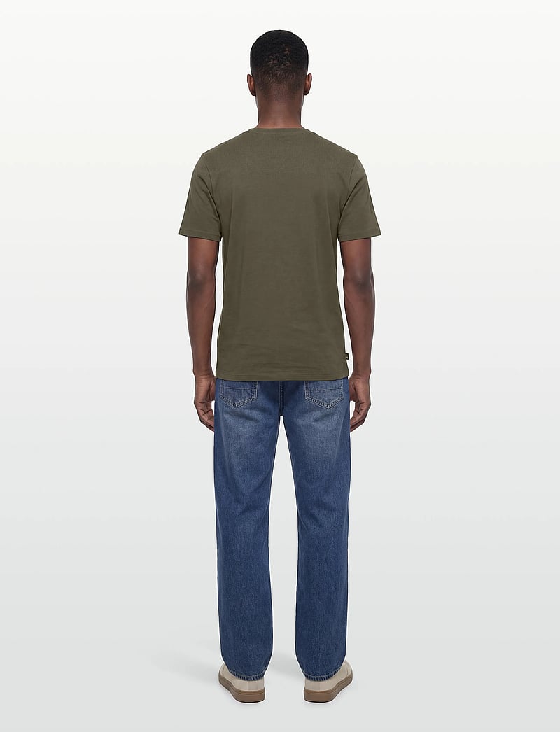 Timberland - Tree Logo Short Sleeve Tee - kortærmede t-shirts - dark green - 4
