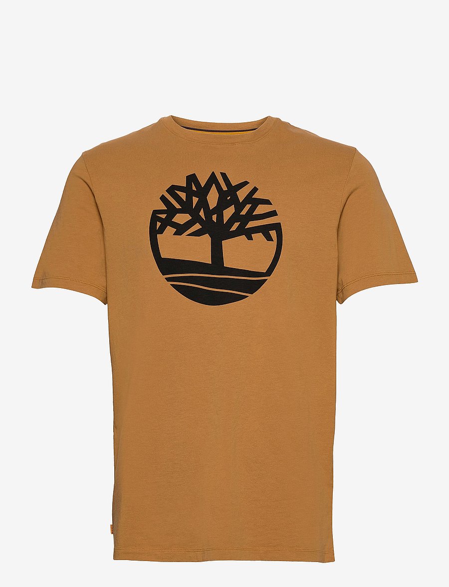 Timberland - Tree Logo Short Sleeve Tee - kortærmede t-shirts - wheat boot - 0