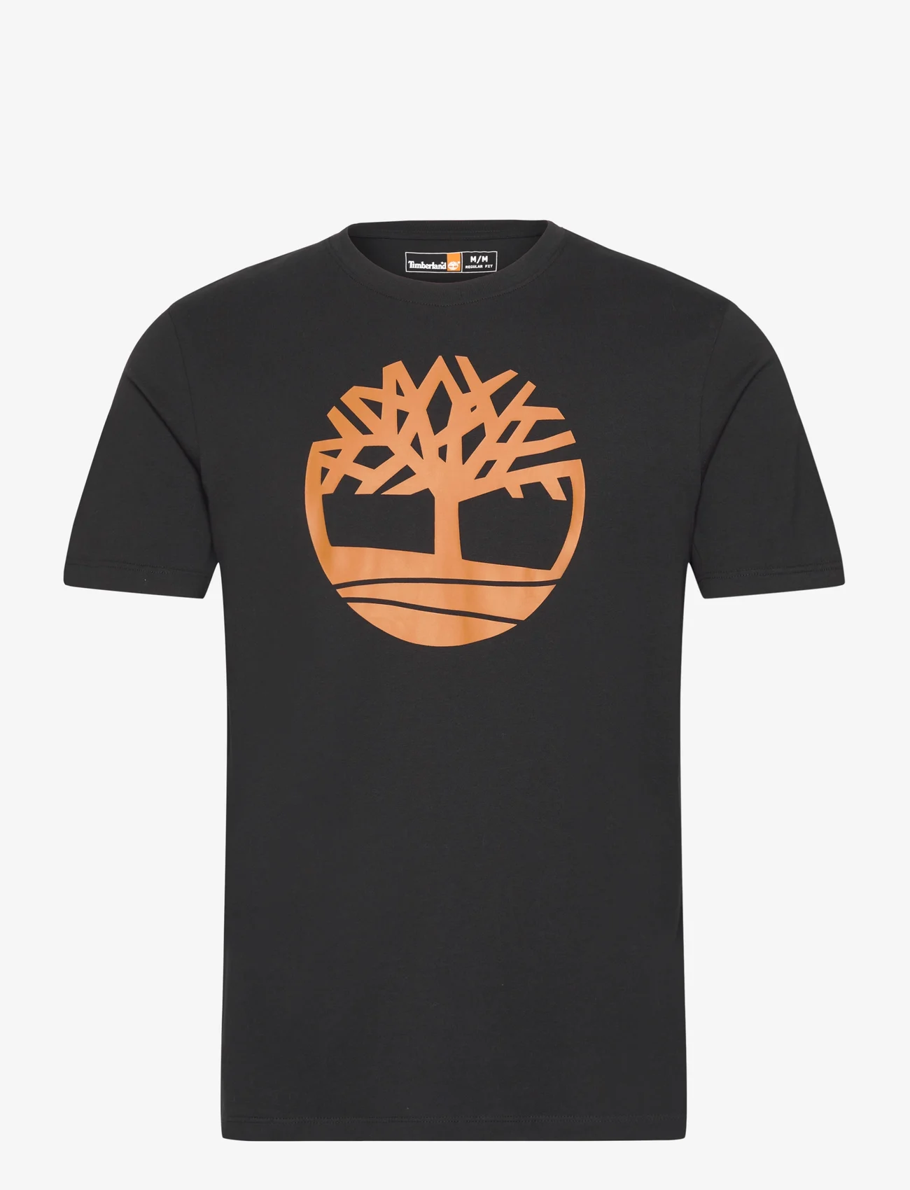 Timberland - KENNEBEC RIVER Tree Logo Short Sleeve Tee BLACK/WHEAT BOOT - najniższe ceny - black/wheat boot - 0