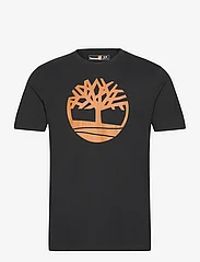 Timberland - KENNEBEC RIVER Tree Logo Short Sleeve Tee BLACK/WHEAT BOOT - short-sleeved t-shirts - black/wheat boot - 0