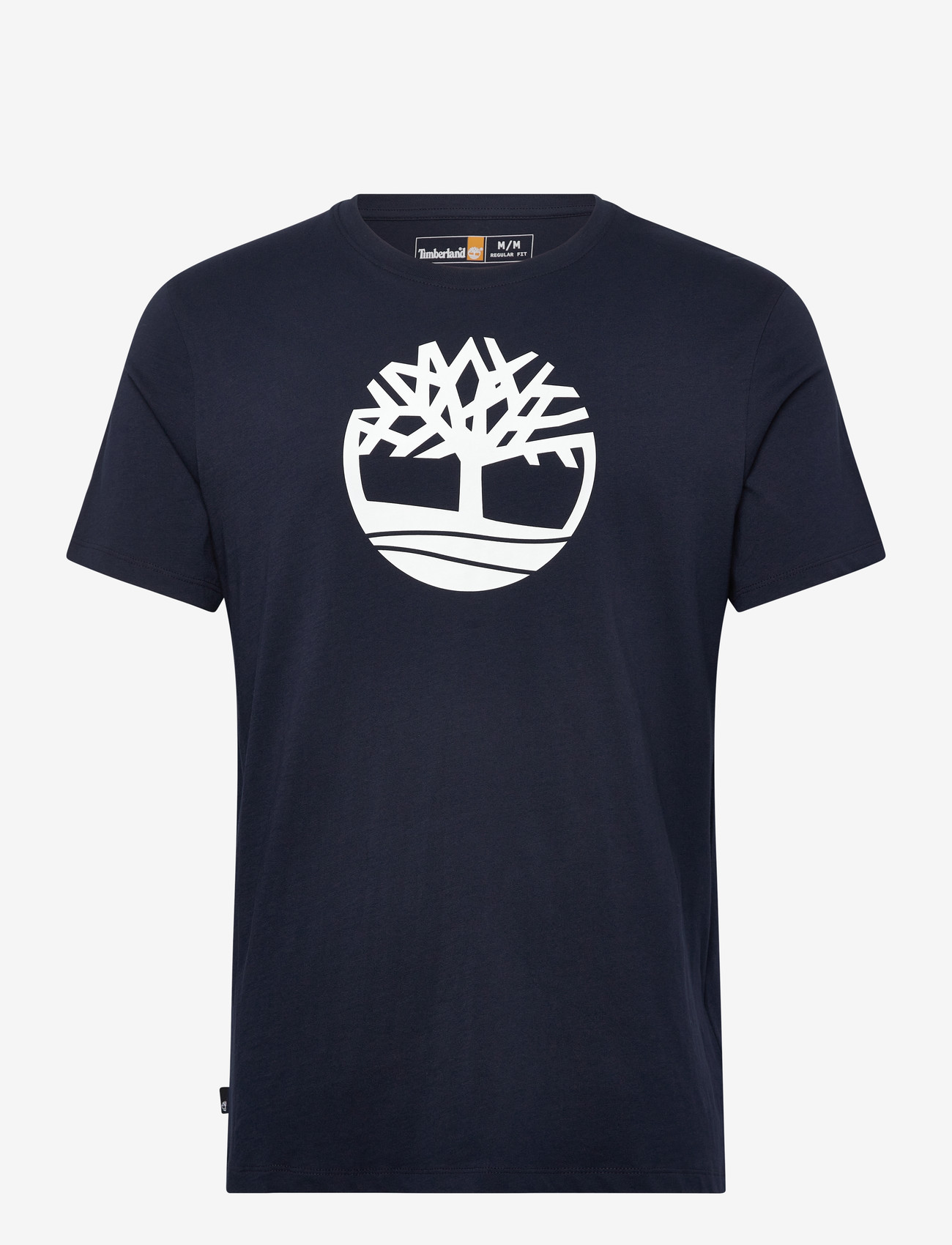 Timberland - KENNEBEC RIVER Tree Logo Short Sleeve Tee DARK SAPPHIREWHITE - kortärmade t-shirts - dark blue - 0