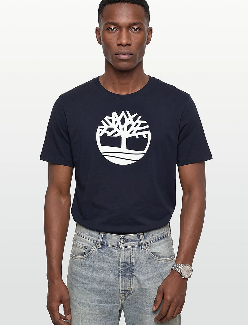 Timberland - KENNEBEC RIVER Tree Logo Short Sleeve Tee DARK SAPPHIREWHITE - kurzärmelig - dark blue - 3