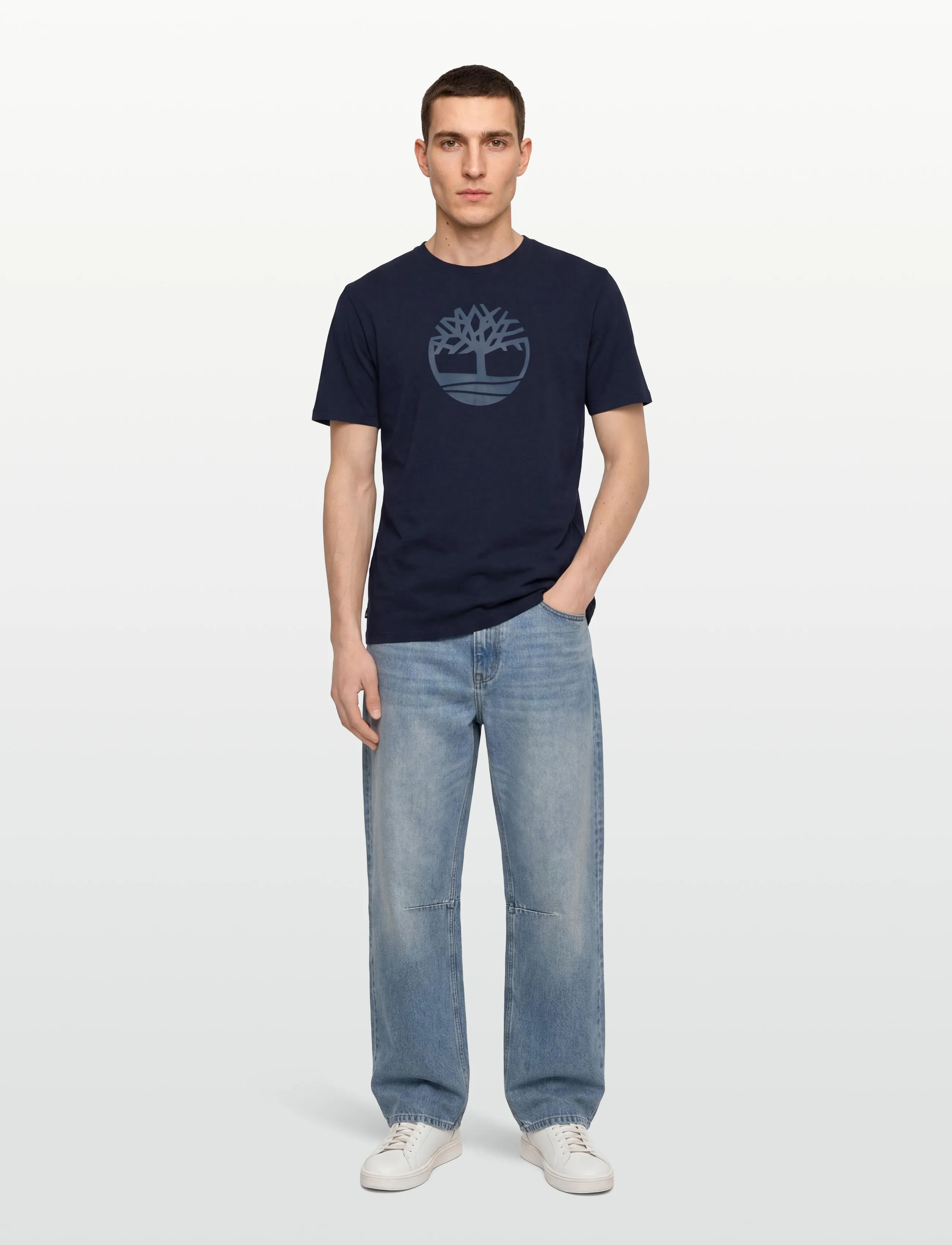 Timberland Tree Logo Short Sleeve Tee - Bis zu 50% - DARK BLUE / navy