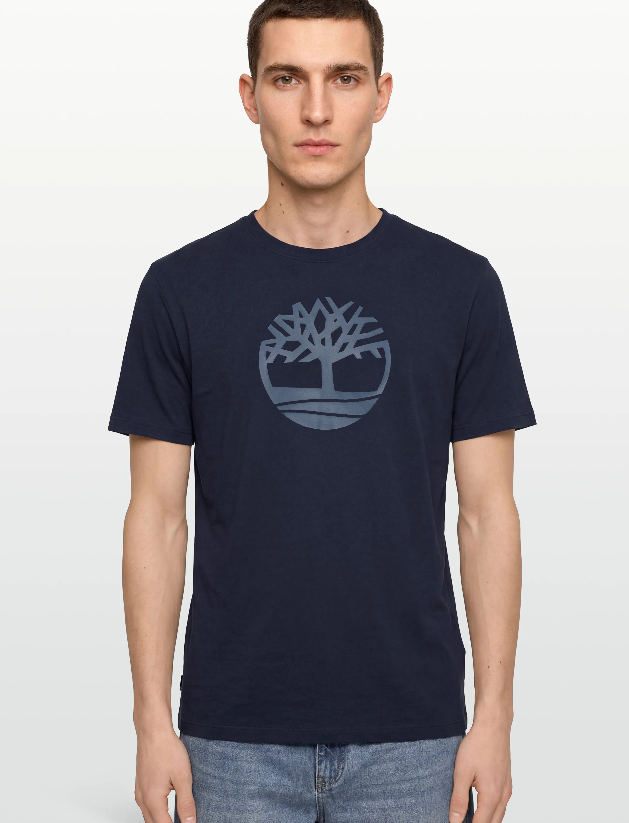 Timberland - Tree Logo Short Sleeve Tee - kortærmede t-shirts - dark blue - 3