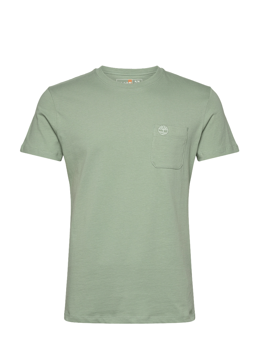 Timberland - Chest Pocket Short Sleeve Tee - kurzärmelig - pro green bay - 0