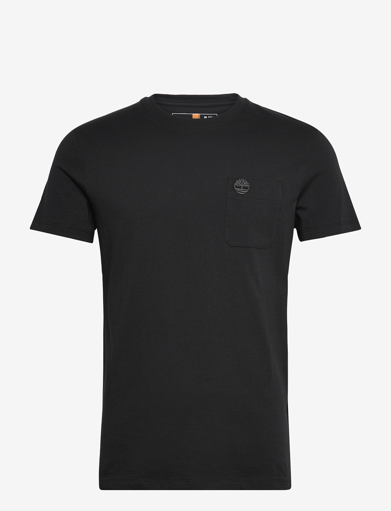 Timberland - DUNSTAN RIVER Chest Pocket Short Sleeve Tee BLACK/PAVEMENT - kortærmede t-shirts - black - 0