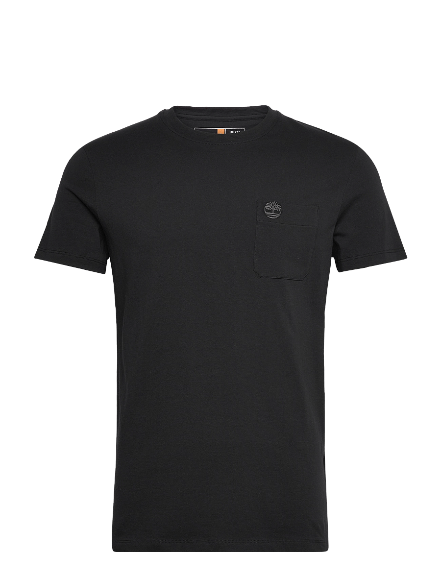 Timberland - Chest Pocket Short Sleeve Tee - lyhythihaiset - black - 0