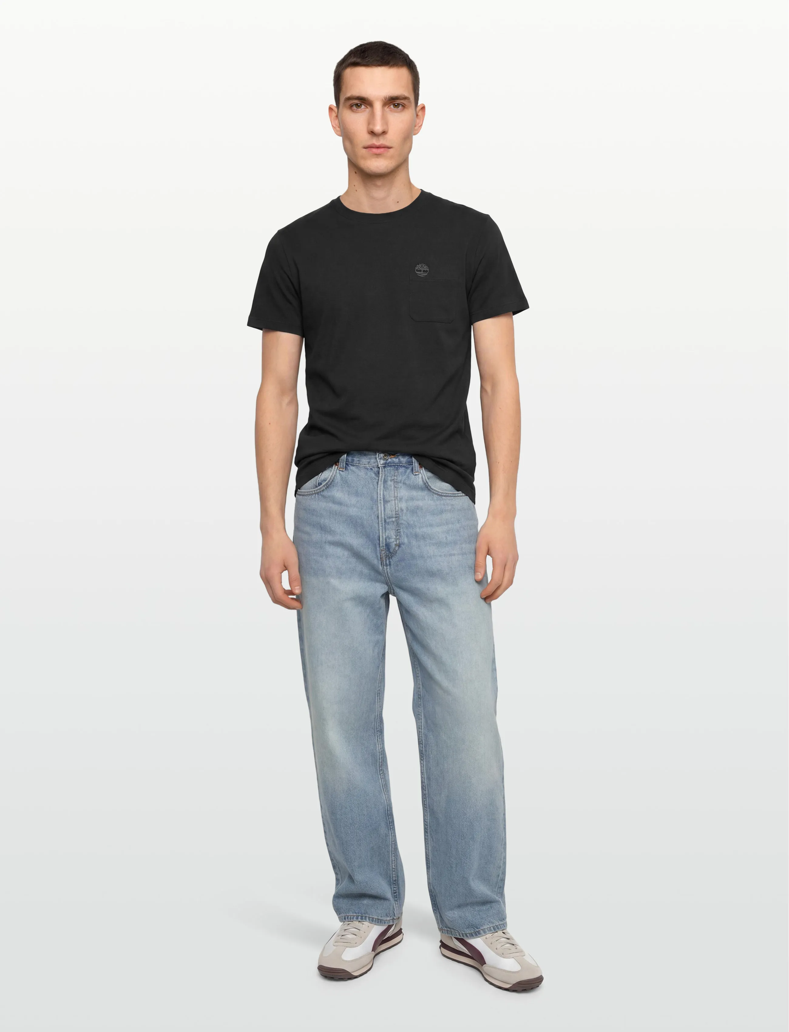 Timberland Chest Pocket Short Sleeve Tee, XXL, Black, T-Shirts > Kortærmede, Herre