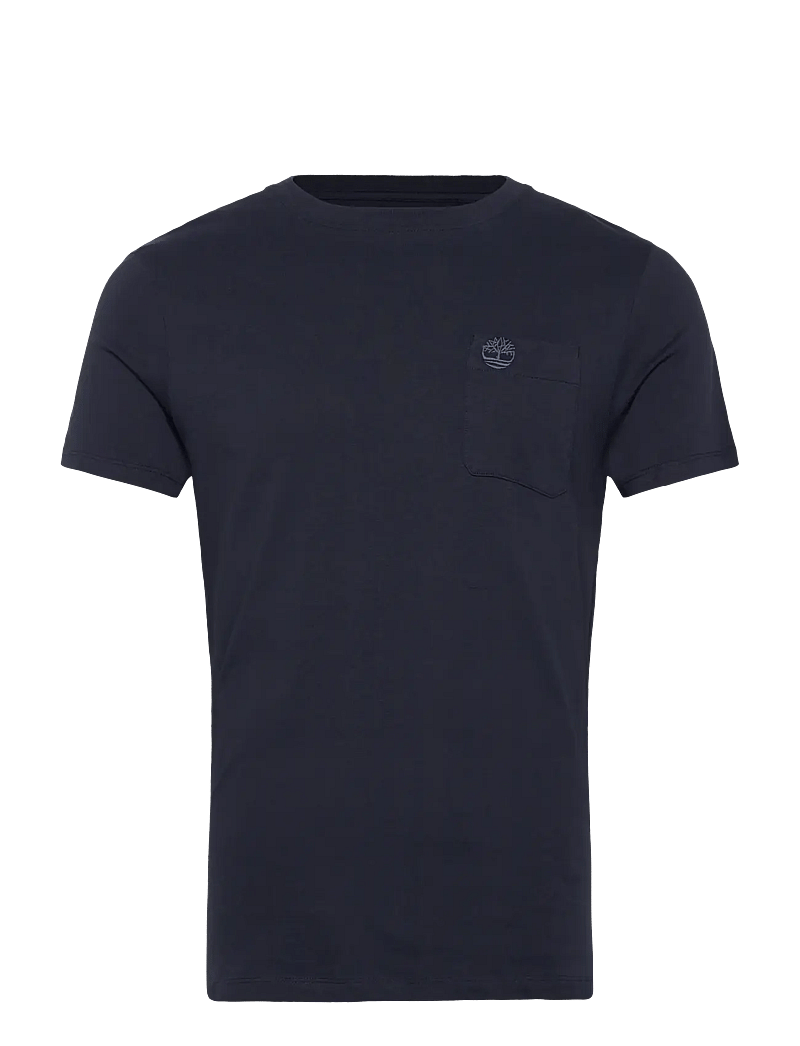 Timberland - DUNSTAN RIVER Chest Pocket Short Sleeve Tee DARK SAPPHIRE/DARK DENIM - lühikeste varrukatega t-särgid - dark blue - 0