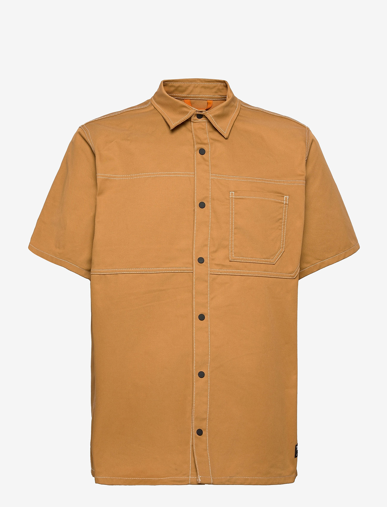 Timberland - YC SS Workwear Shirt - peruskauluspaidat - wheat boot - 0