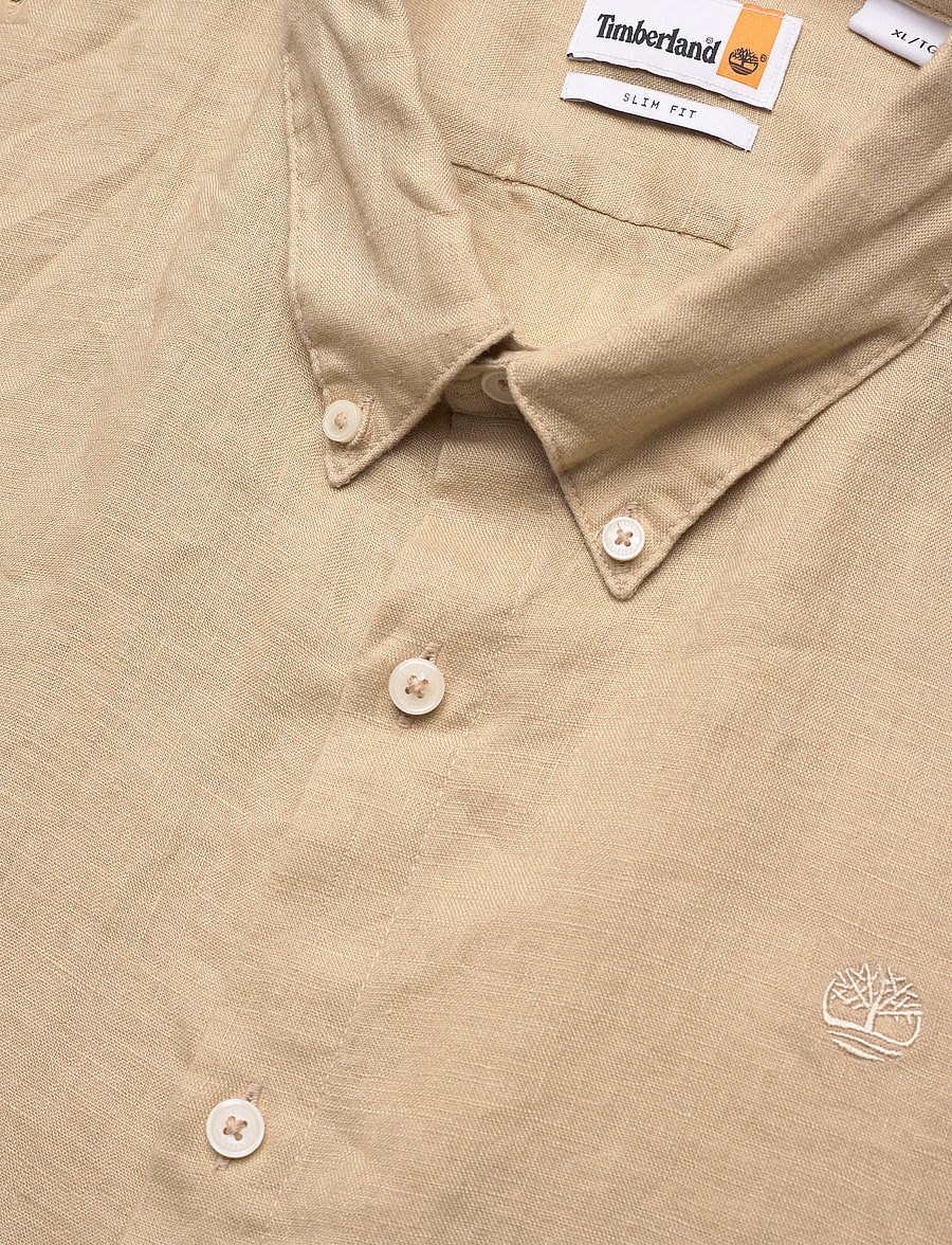 Timberland - Linen Shirt - safari - 3