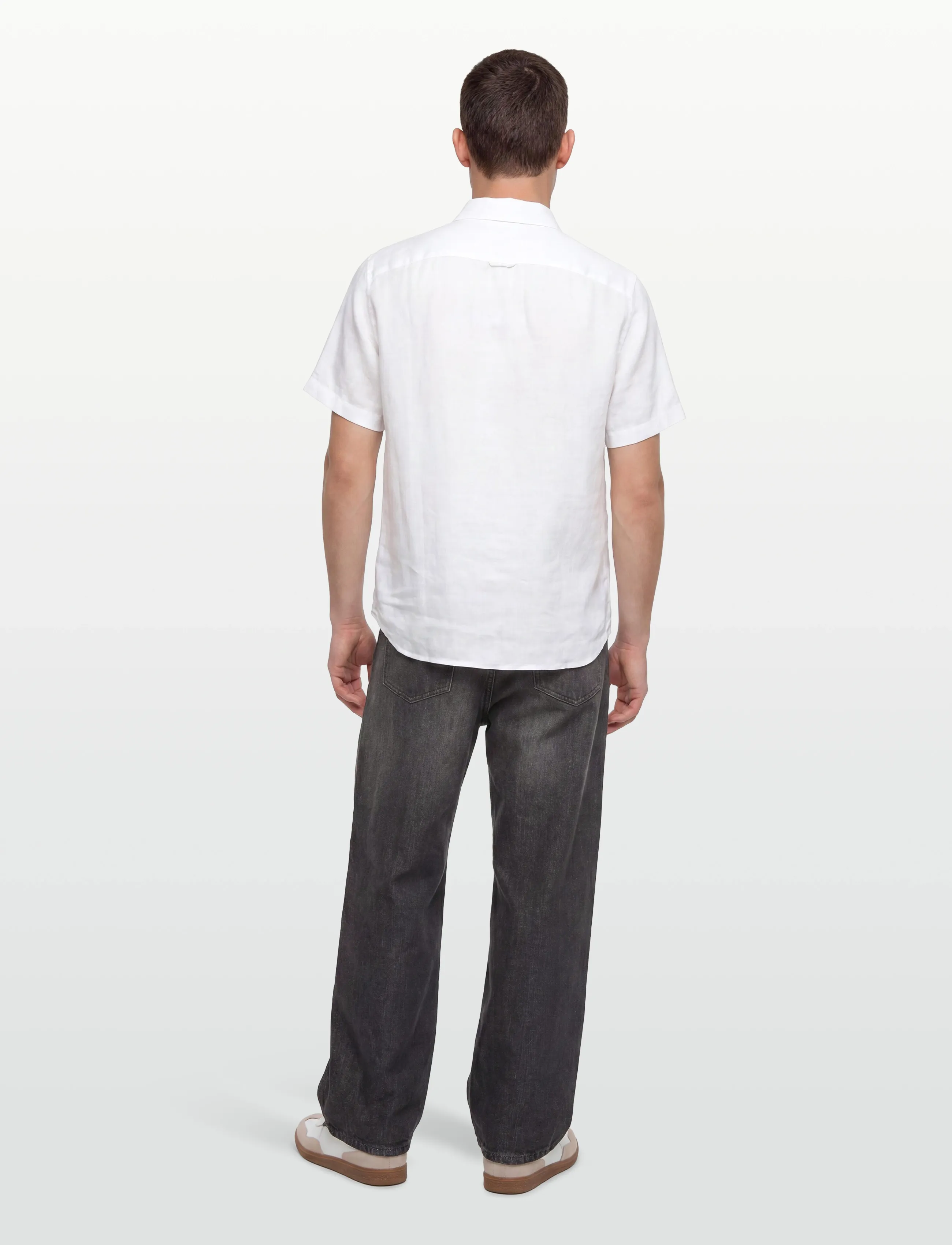 Timberland - MILL BROOK Linen Short Sleeve Shirt WHITE - leinenhemden - white - 4