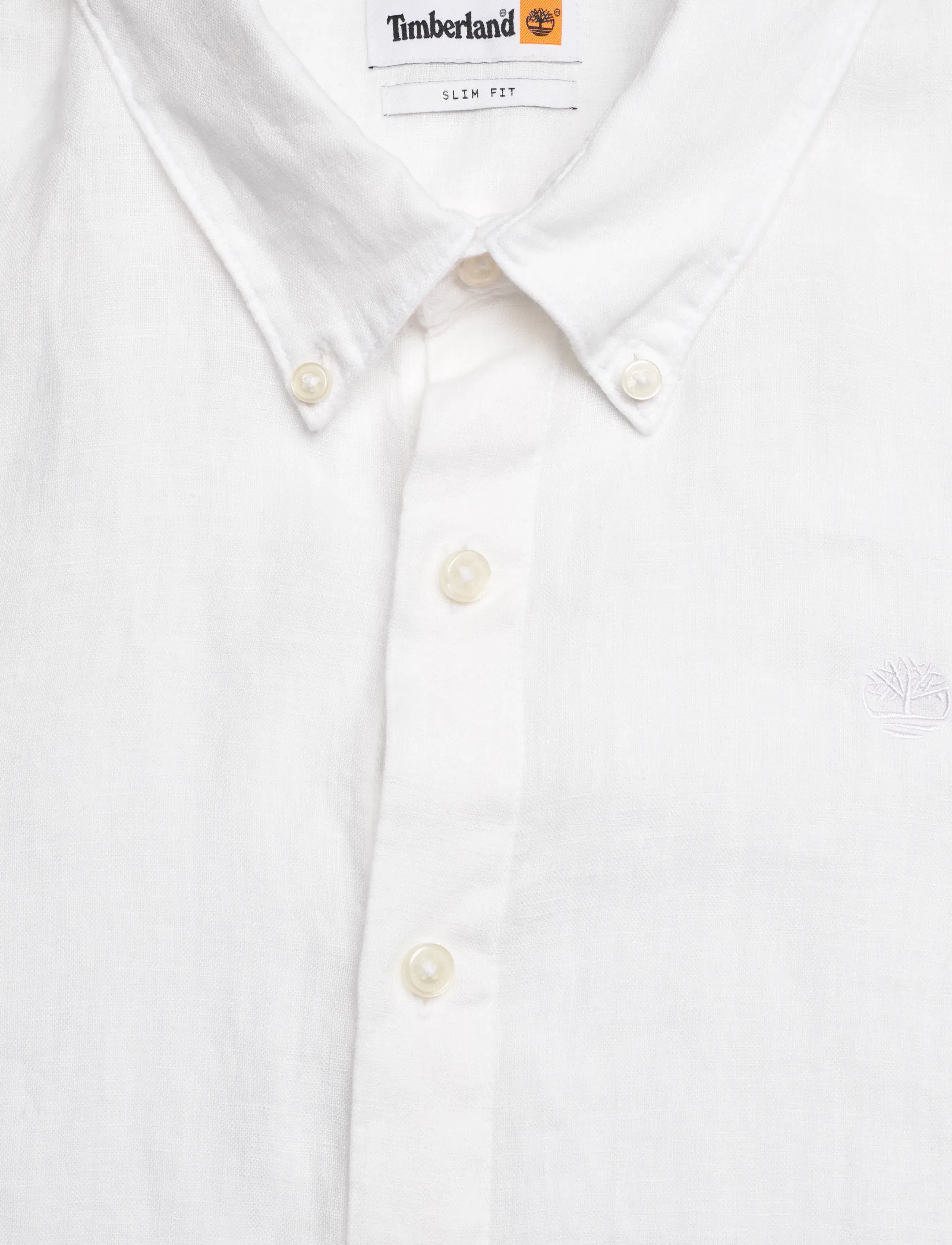Timberland - MILL BROOK Linen Short Sleeve Shirt WHITE - hørskjorter - white - 2