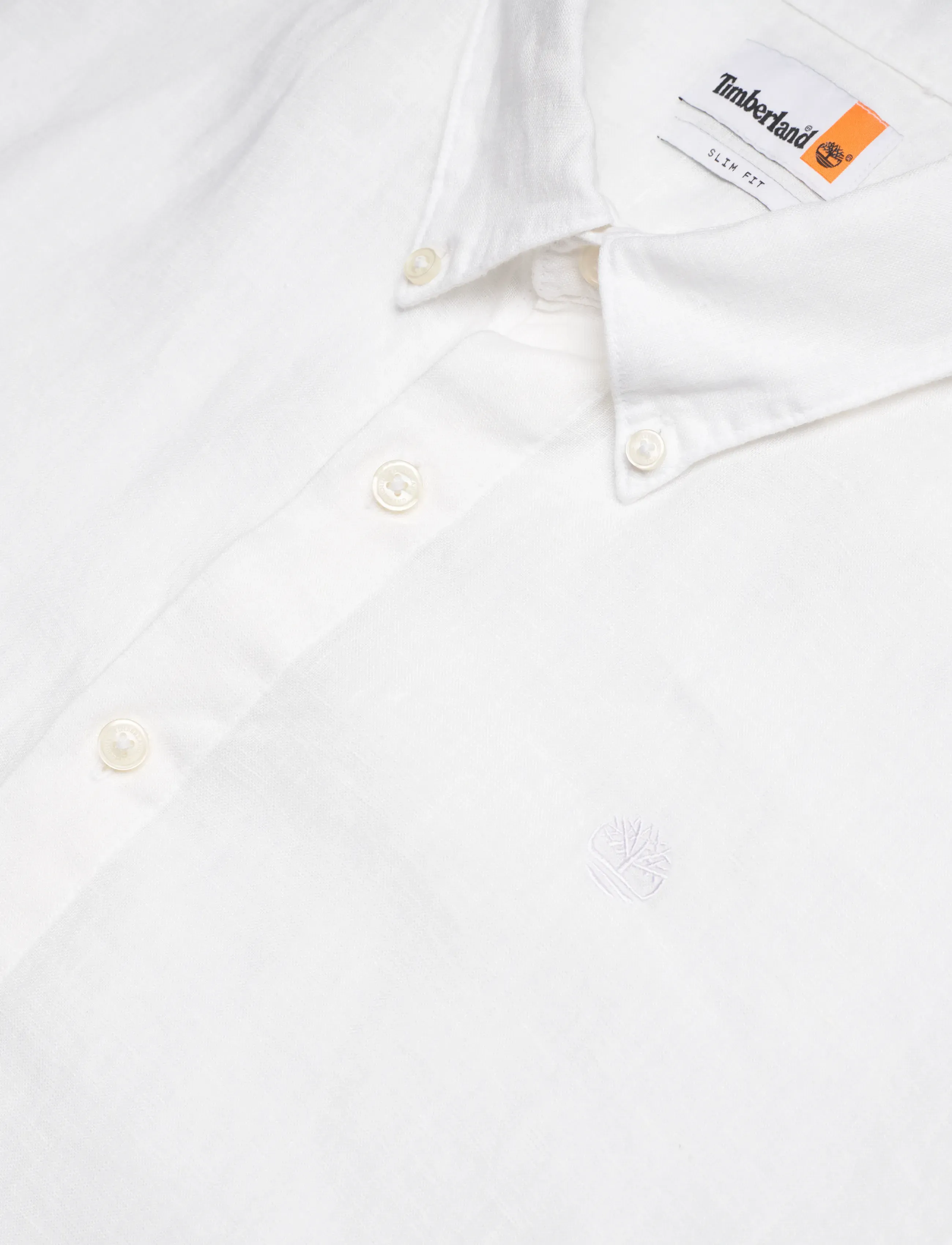 Timberland - MILL BROOK Linen Short Sleeve Shirt WHITE - hørskjorter - white - 3