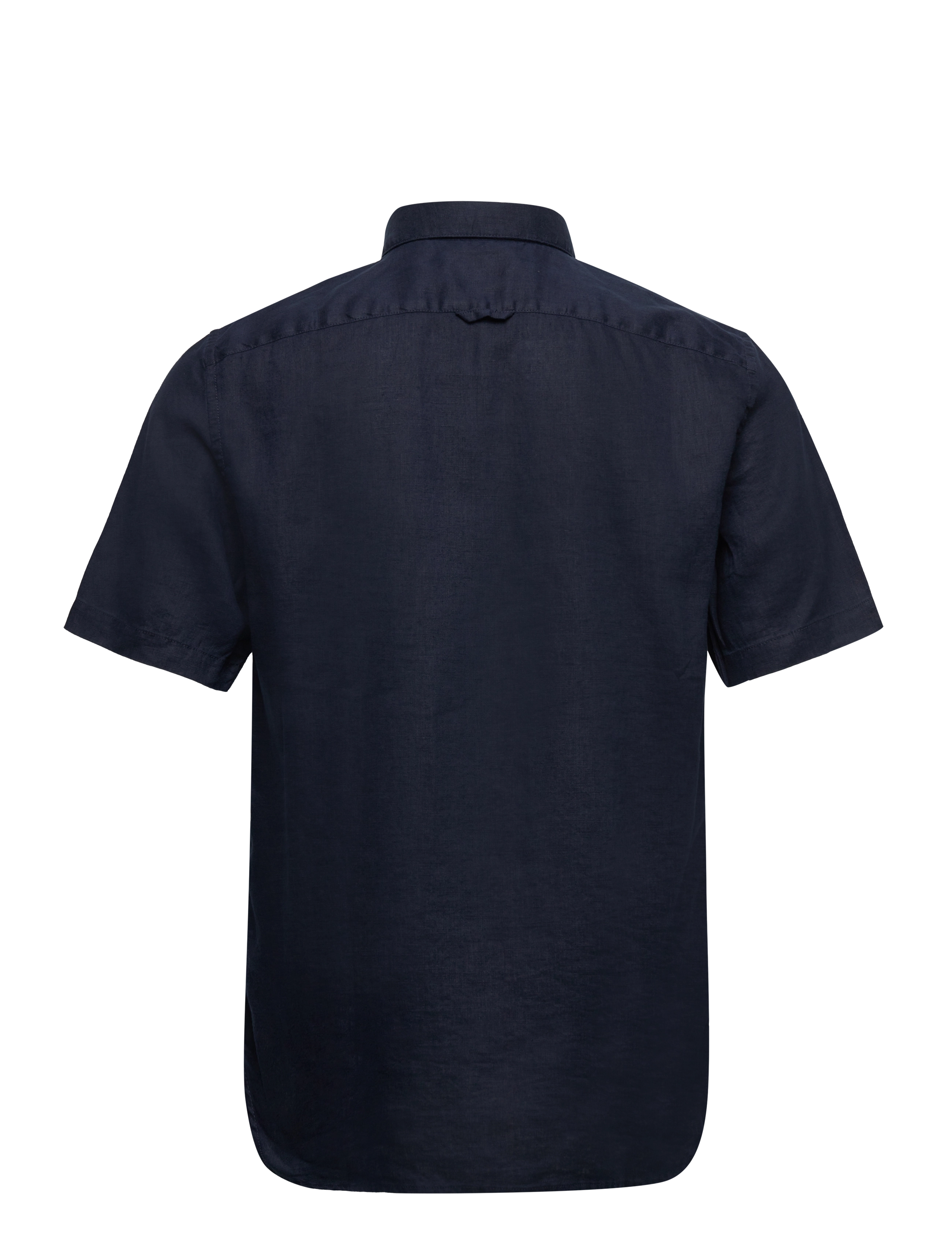 Timberland - Linen Short Sleeve Shirt - linen shirts - dark sapphire - 1