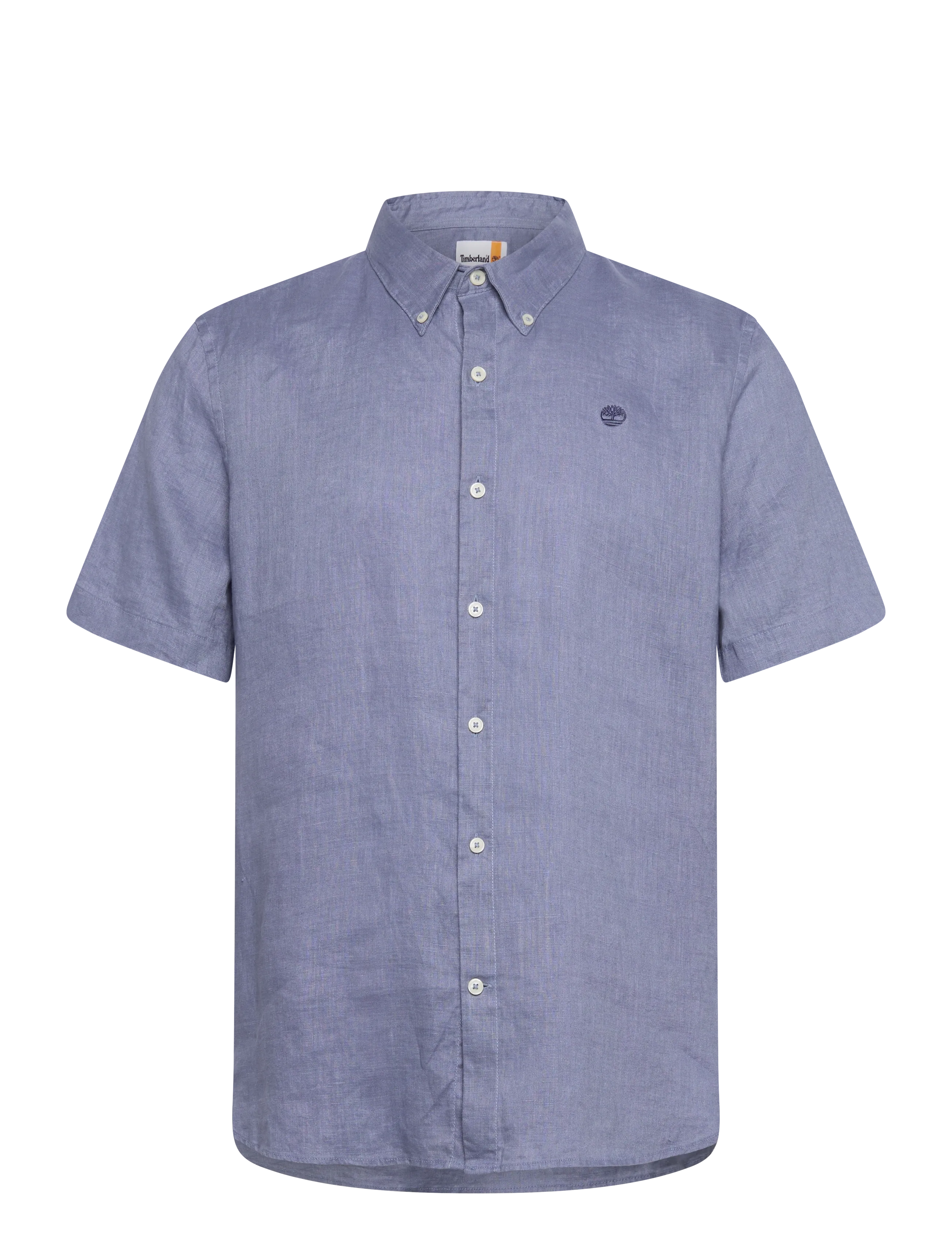 TIMBERLAND Mill Brook Linen Kurz Sleeve Shirt Stone Wash Blau - XL - Herren