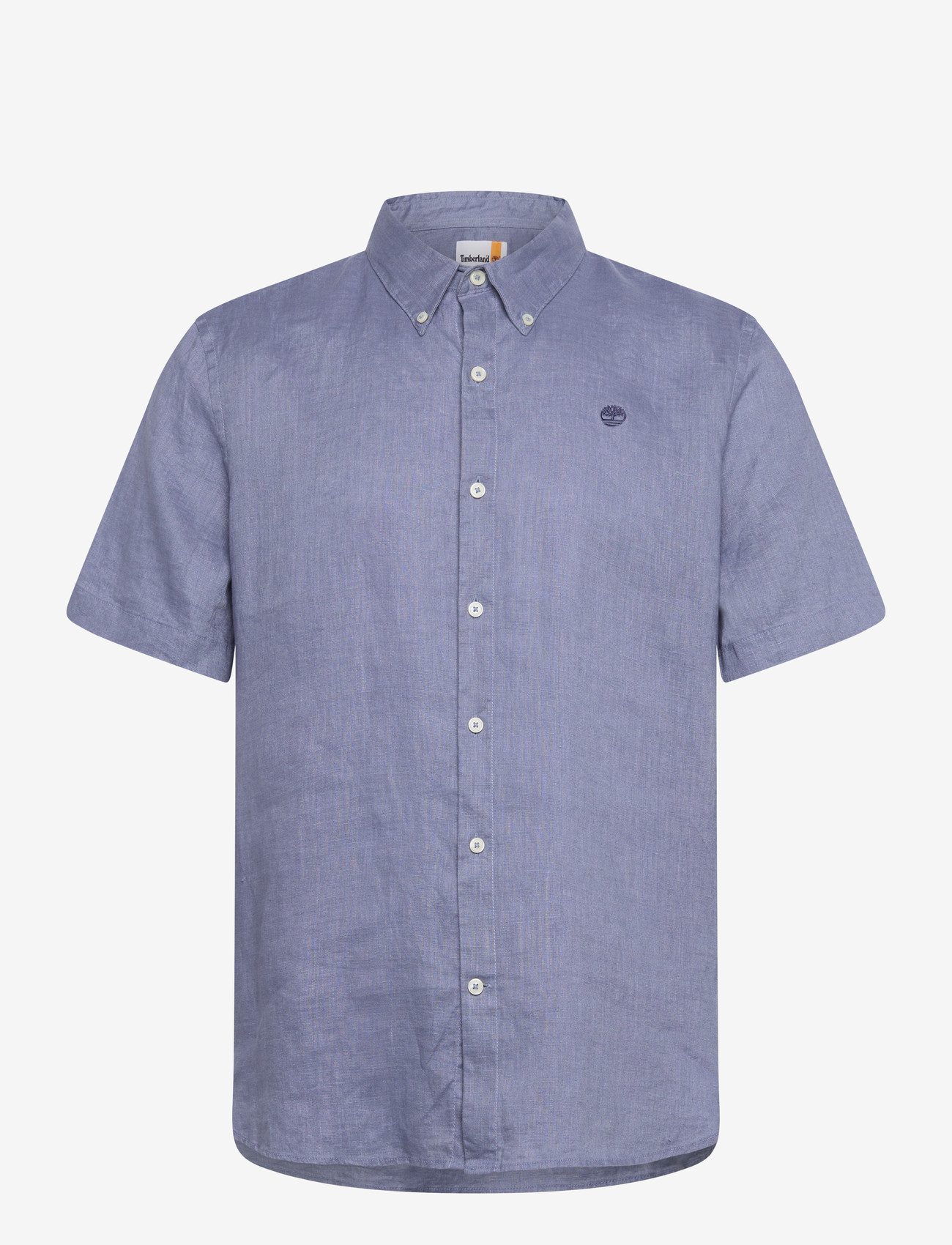 Timberland - MILL BROOK Linen Short Sleeve Shirt STONE WASH - leinenhemden - medium blue - 1