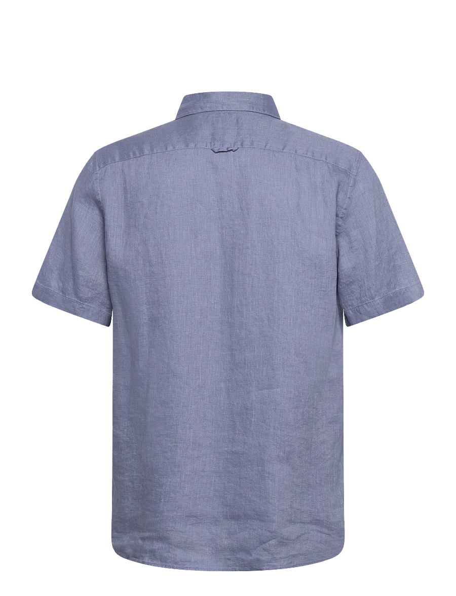 Timberland - MILL BROOK Linen Short Sleeve Shirt STONE WASH - linased särgid - medium blue - 2