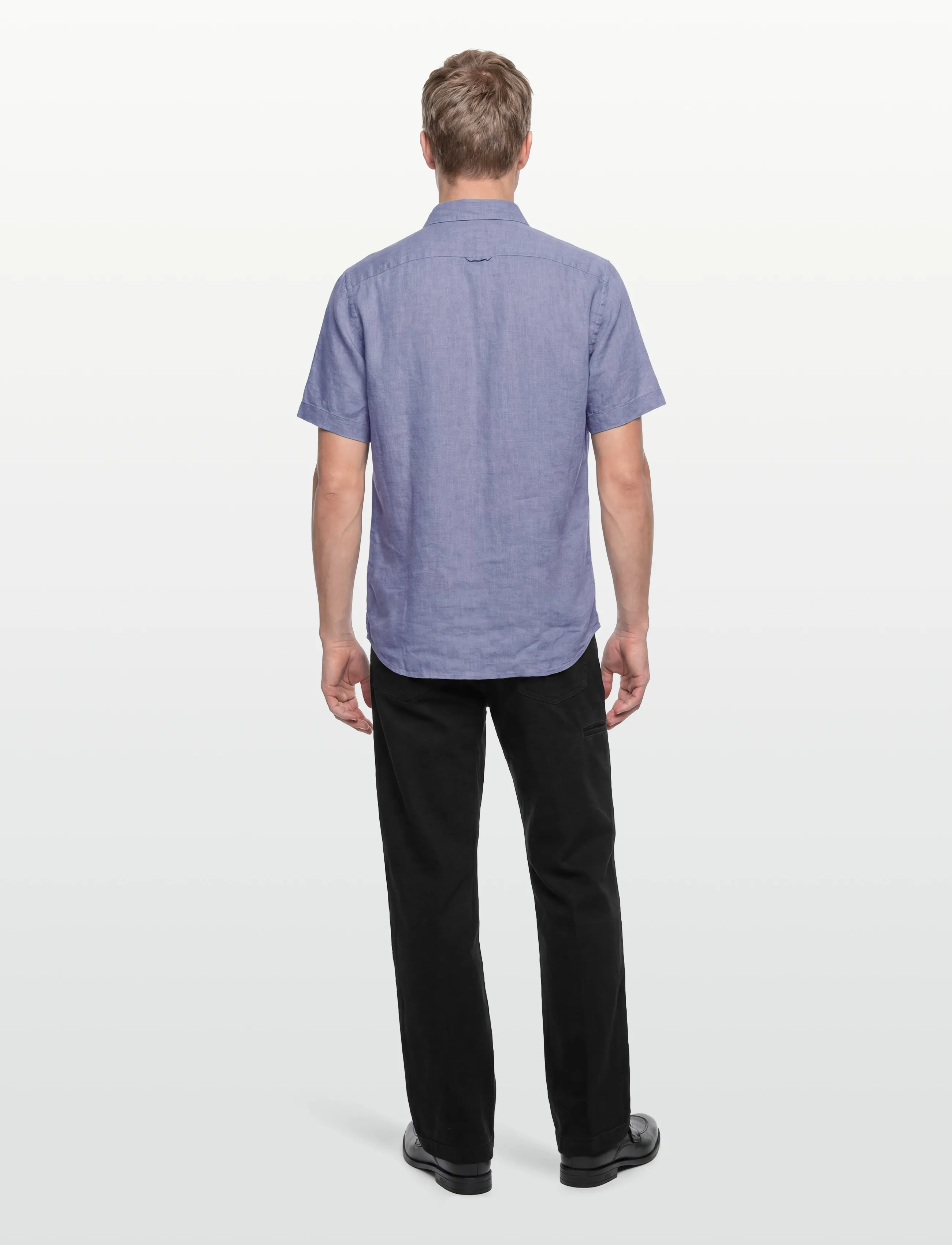 Timberland - MILL BROOK Linen Short Sleeve Shirt STONE WASH - hørskjorter - medium blue - 4