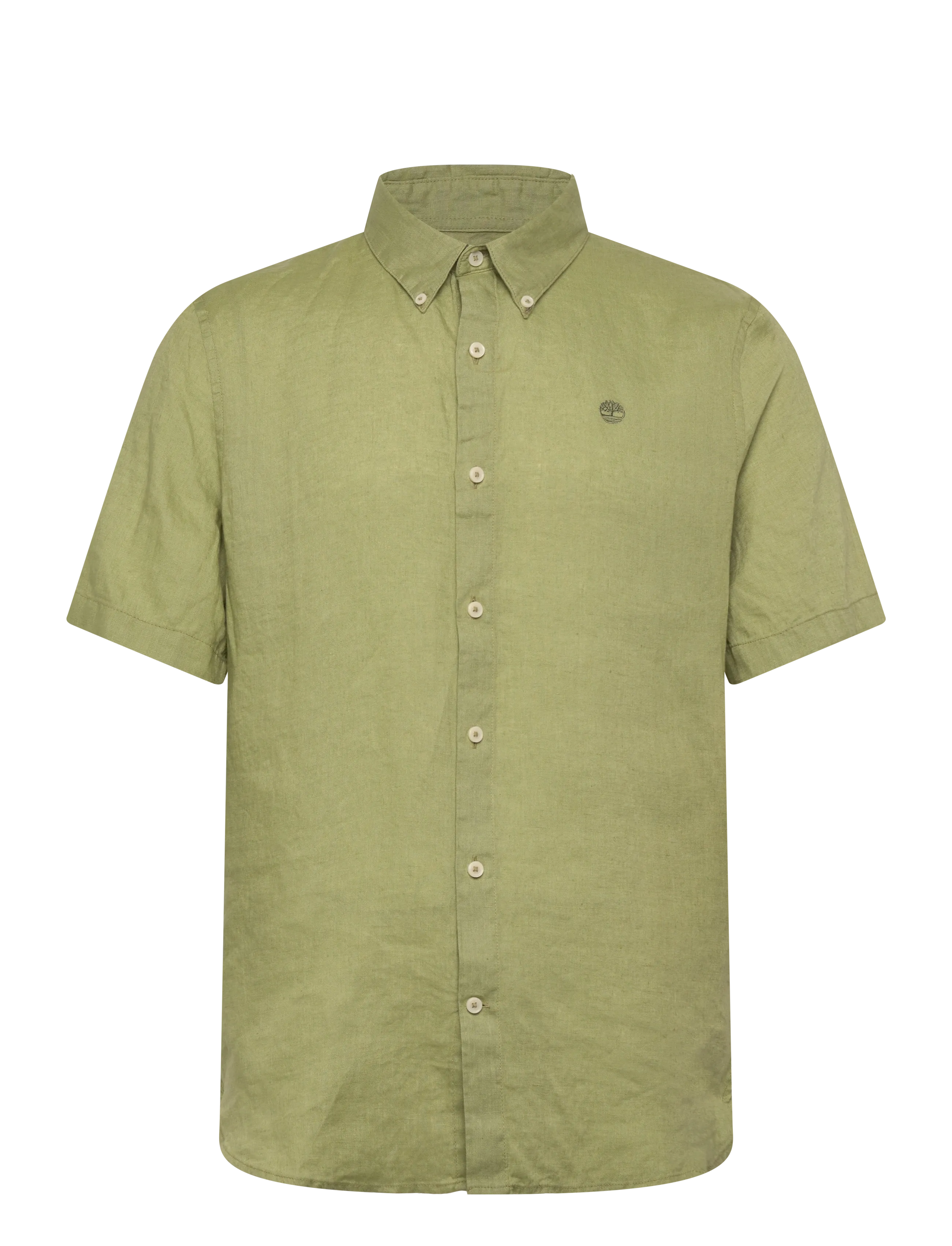 TIMBERLAND Mill Brook Linen Kurz Sleeve Shirt Sage Grün - XL - Herren