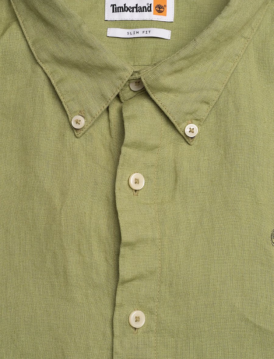 Timberland - MILL BROOK Linen Short Sleeve Shirt SAGE - leinenhemden - light green - 5