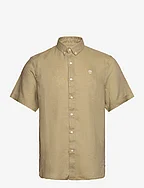 MILL BROOK Linen Short Sleeve Shirt LEMON PEPPER - LEMON PEPPER