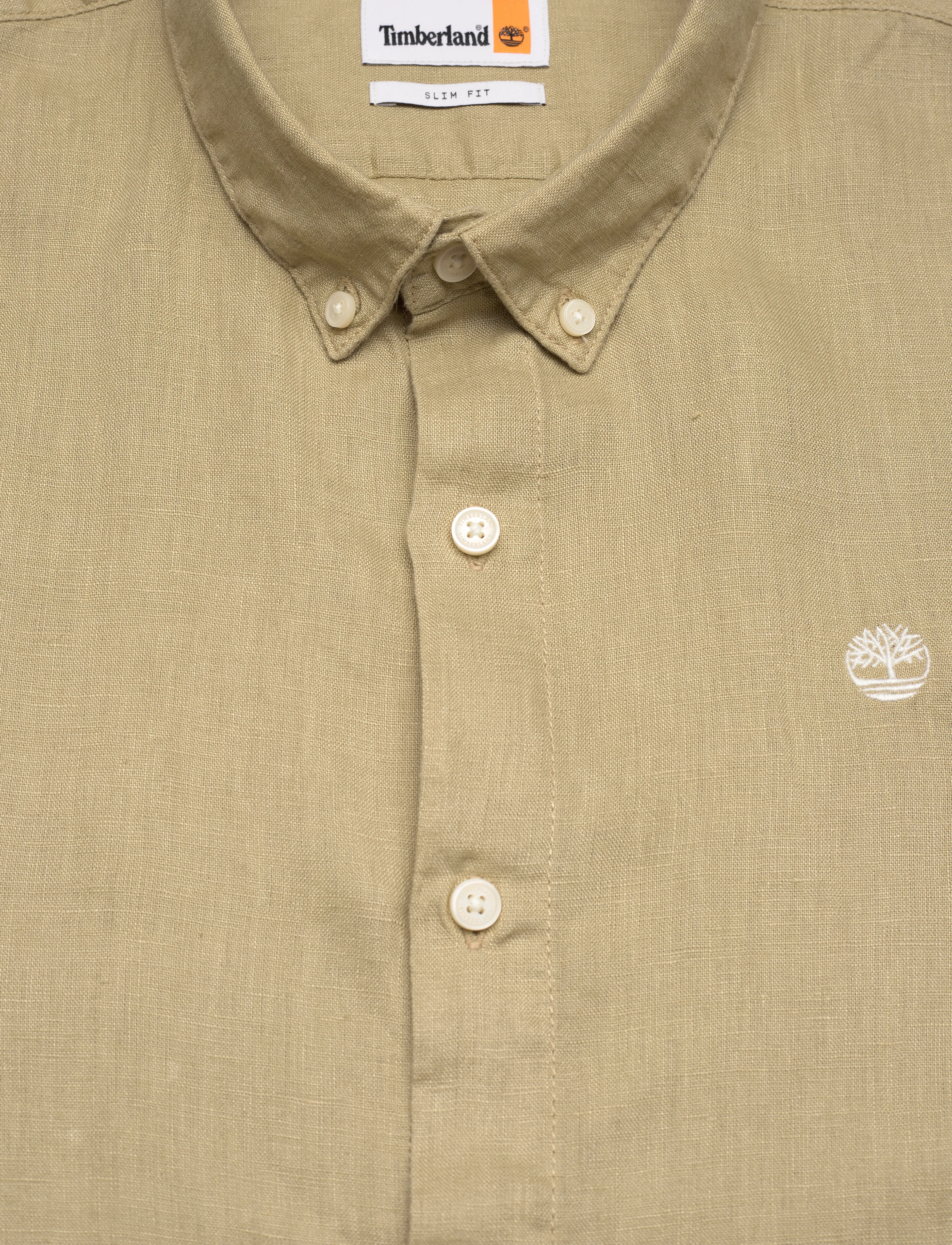 Timberland - MILL BROOK Linen Short Sleeve Shirt LEMON PEPPER - koszule lniane - lemon pepper - 2