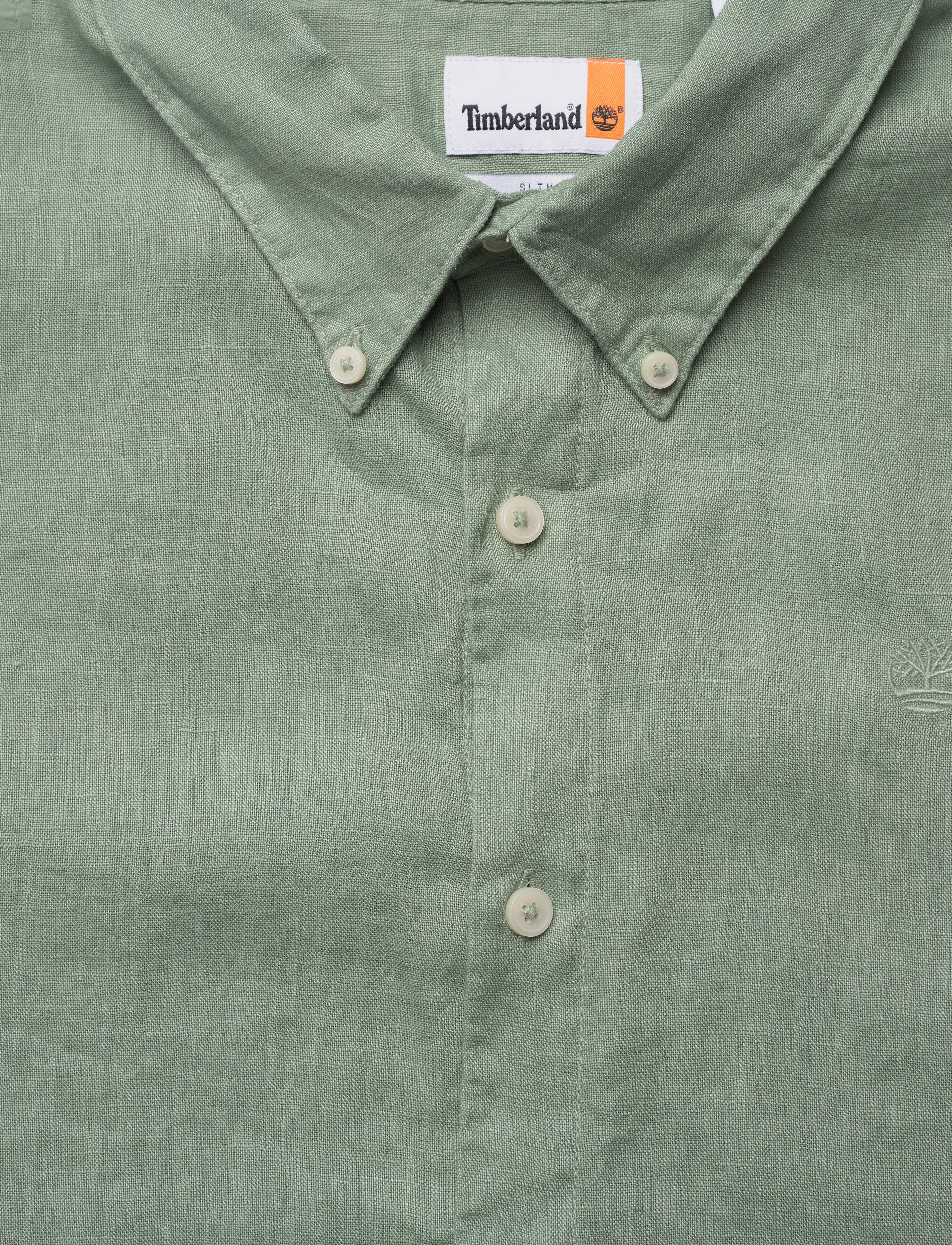 Timberland - Linen Short Sleeve Shirt - pellavakauluspaidat - pro green bay - 2