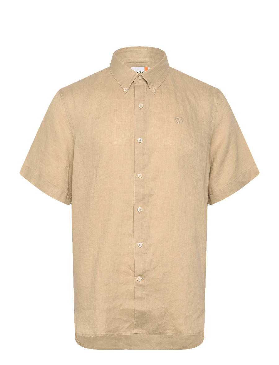 Timberland - MILL BROOK Linen Short Sleeve Shirt SAFARI - leinenhemden - medium beige - 1