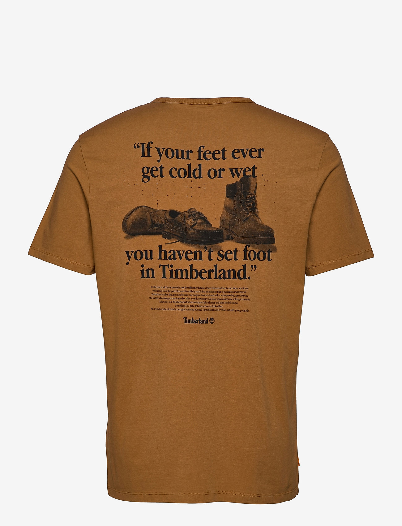 Timberland - SS Back Boot Tee - wheat boot - 1