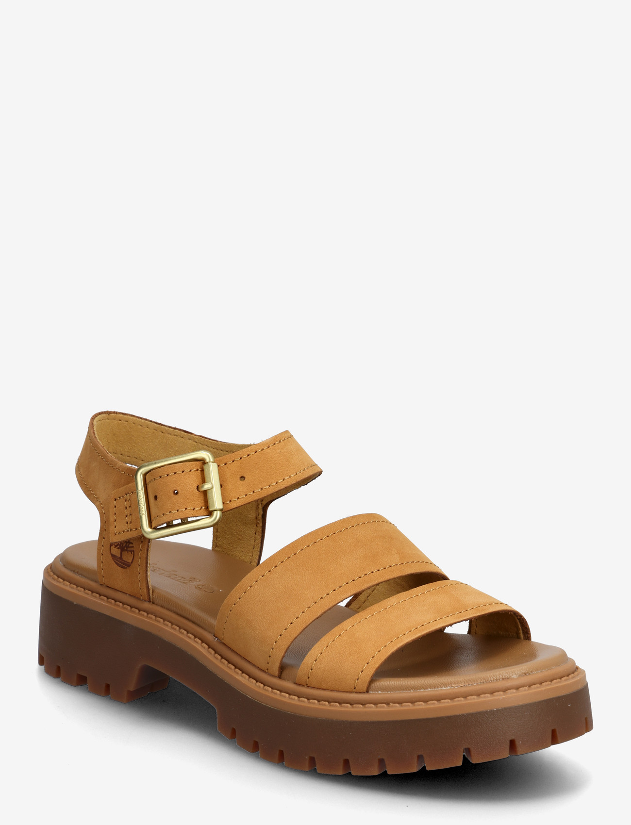 Timberland - STONE STREET BACKSTRAP SANDAL - platformsandaler - wheat nubuck - 0