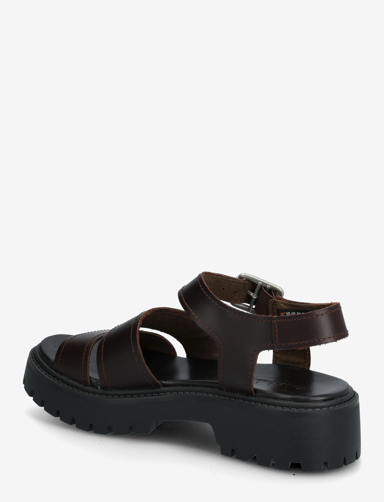 Timberland - STONE STREET BACKSTRAP SANDAL DARK BROWN FULL GRAIN - flade sandaler - dark brown - 2