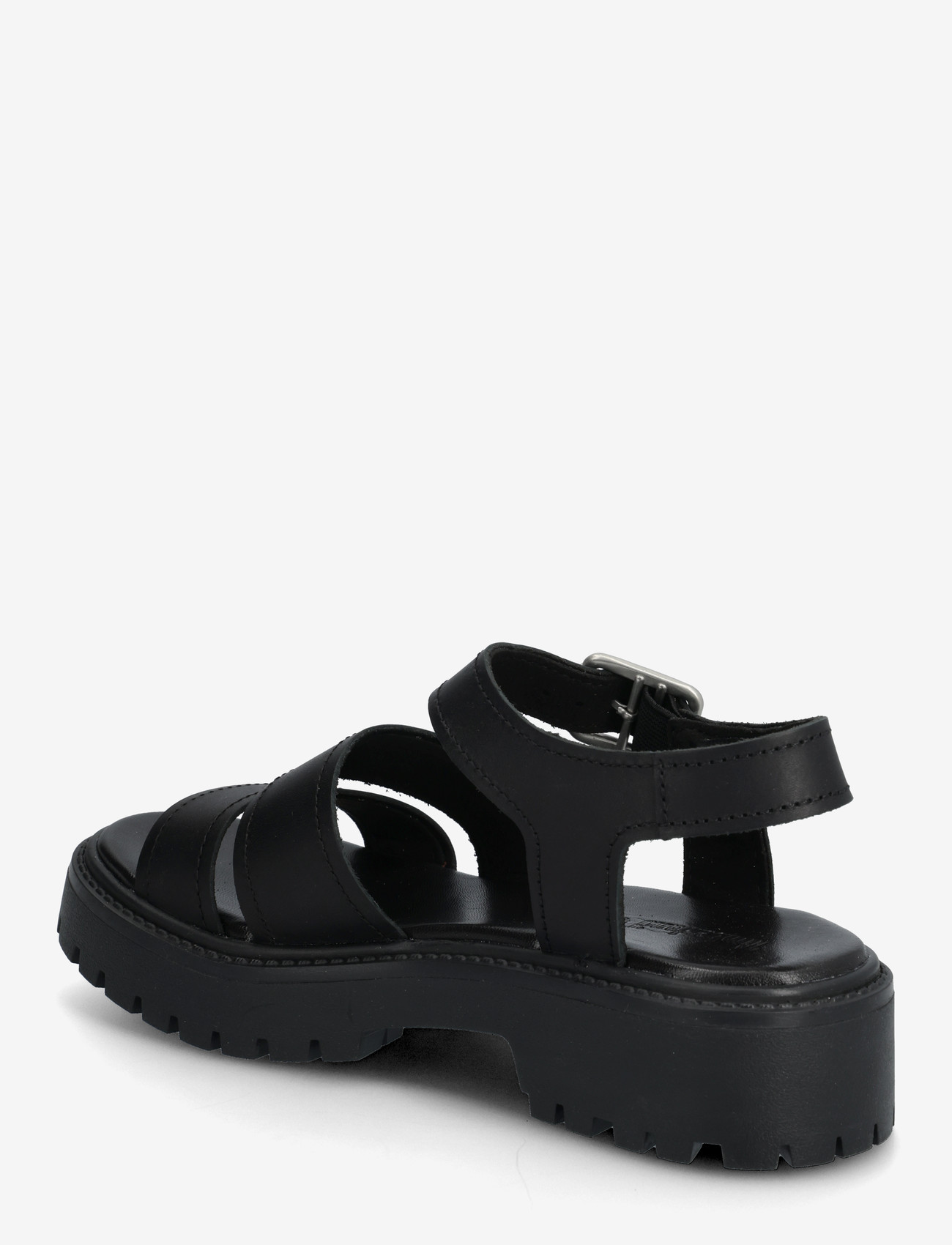 Timberland - STONE STREET BACKSTRAP SANDAL BLACK FULL GRAIN - platvorm sandaalid - black - 2