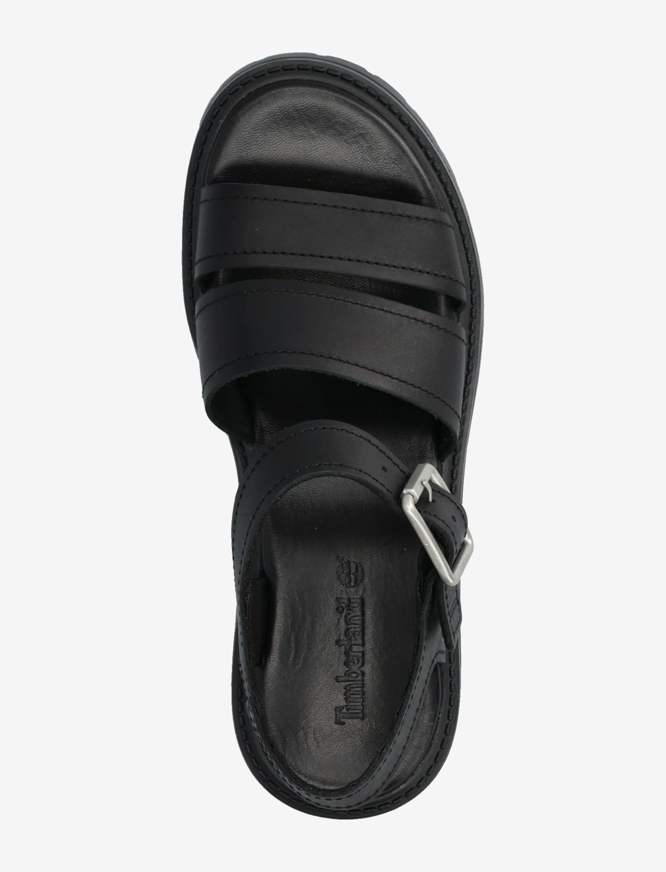 Timberland - STONE STREET BACKSTRAP SANDAL BLACK FULL GRAIN - platvorm sandaalid - black - 3