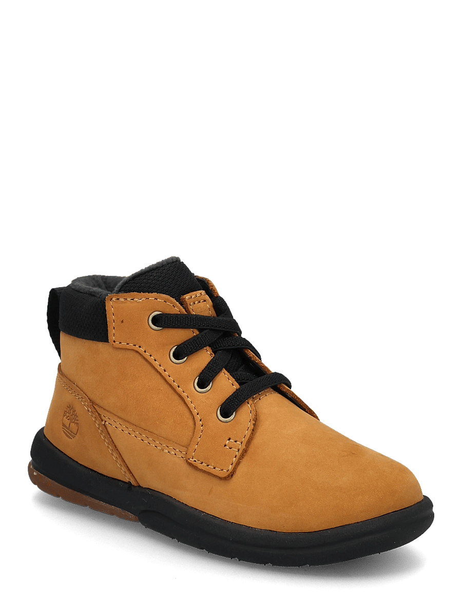 Timberland - MID LACE UP BOOT - winterstiefel - wheat nubuck w black - 0