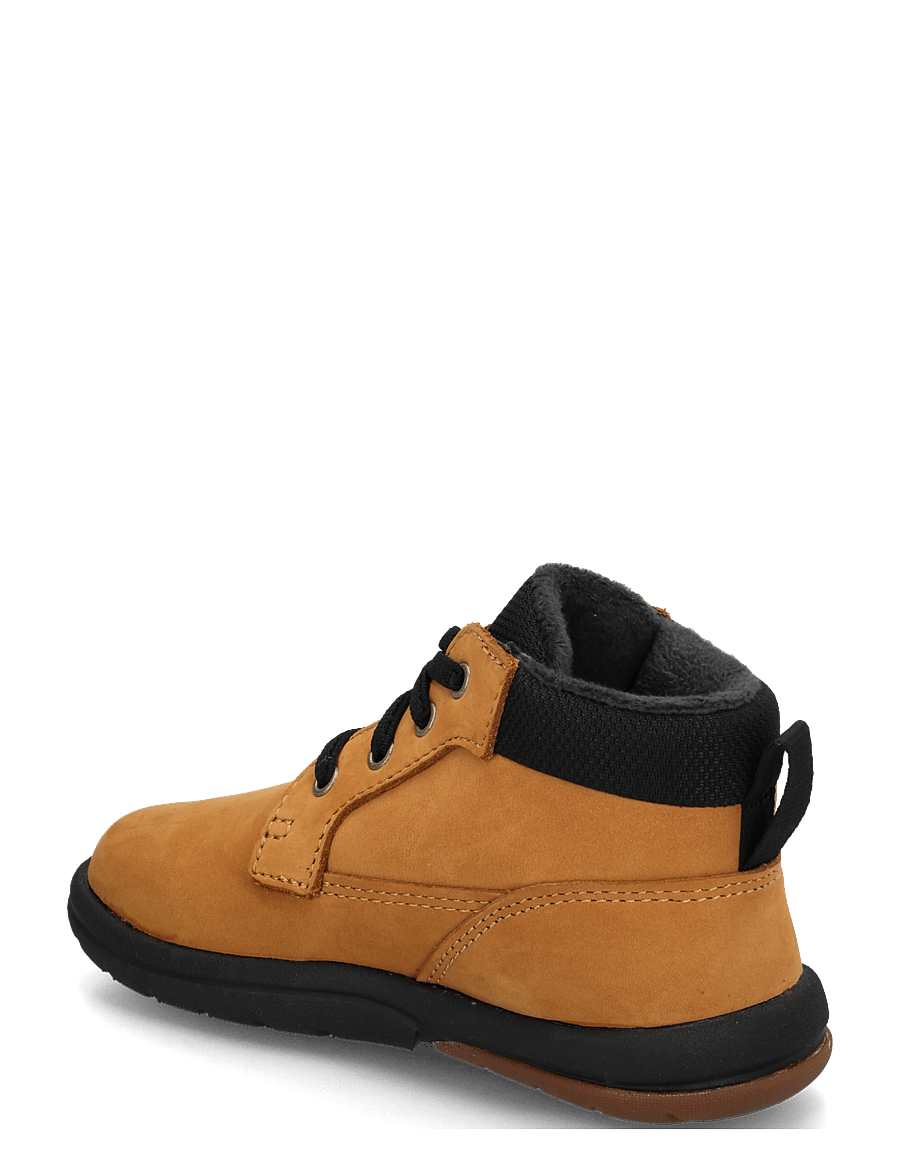 Timberland - MID LACE UP BOOT - vinterstövlar - wheat nubuck w black - 1