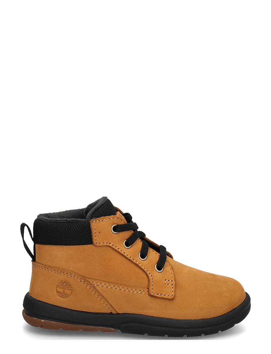 Timberland - MID LACE UP BOOT - vinterstövlar - wheat nubuck w black - 2