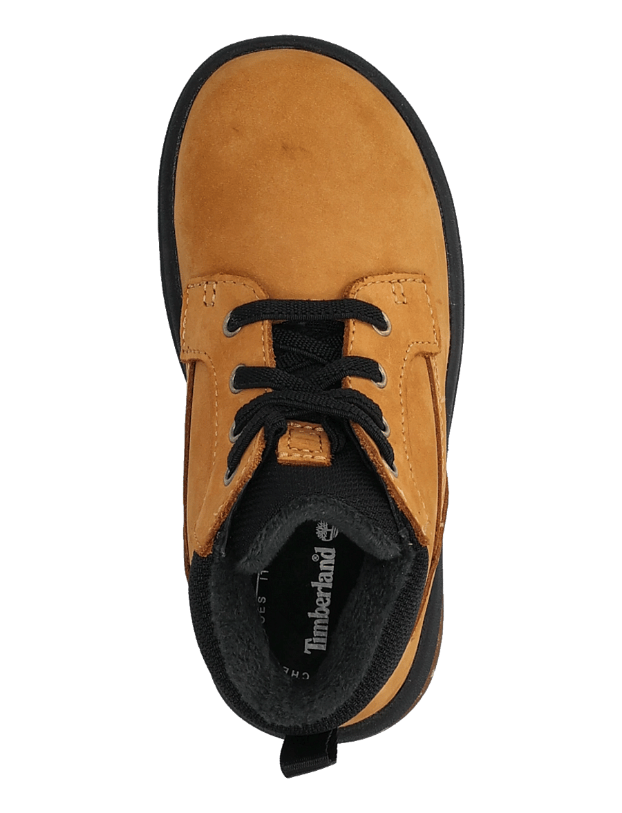 Timberland - MID LACE UP BOOT - vinterstövlar - wheat nubuck w black - 3